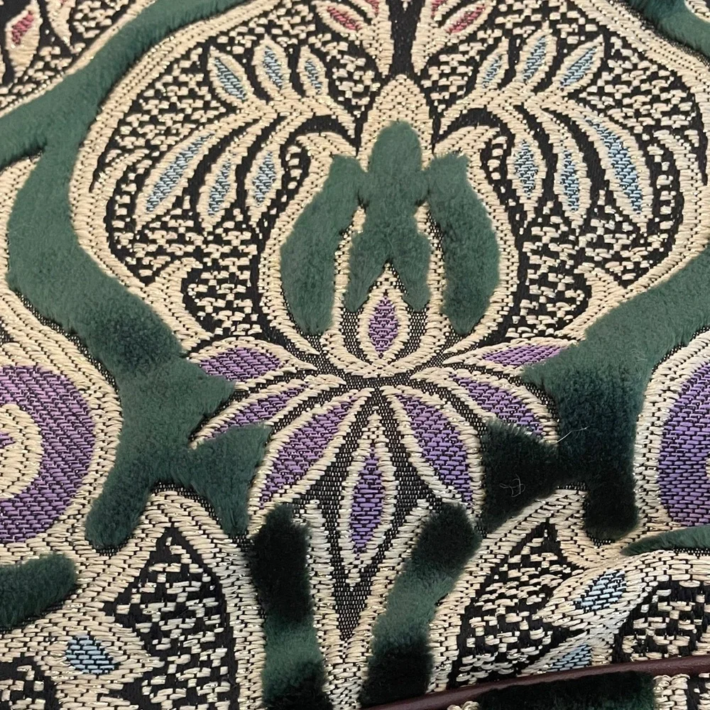 Maxx New York Green and Brown Patterned Hobo Bag - Picture 2 of 8